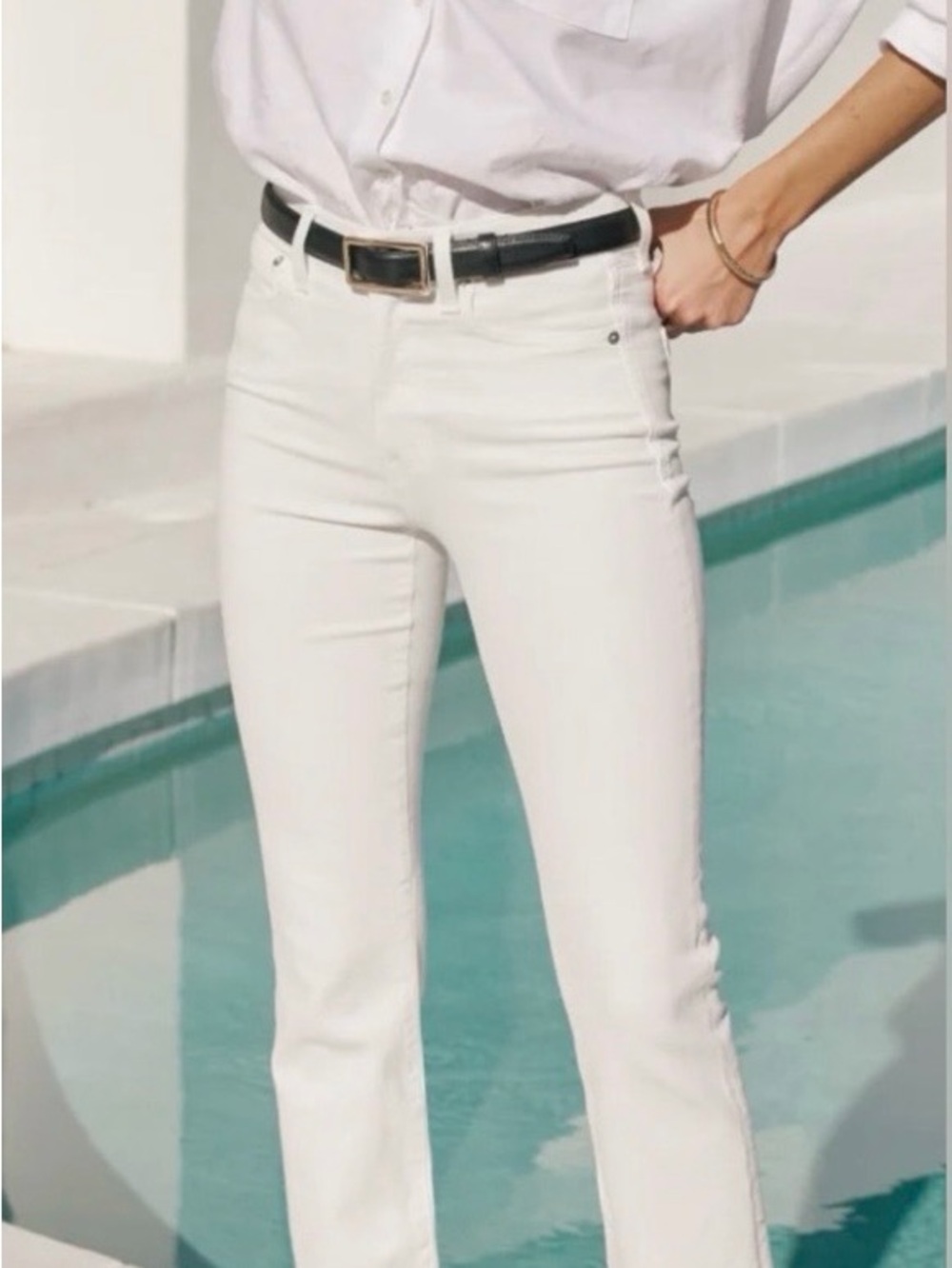 AYR The Pop White Jeans Size 30